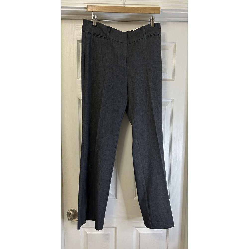 NWT Loft Curvy Fit Dress Trouser Medium Gray Office Work Pants Women’s Size 8